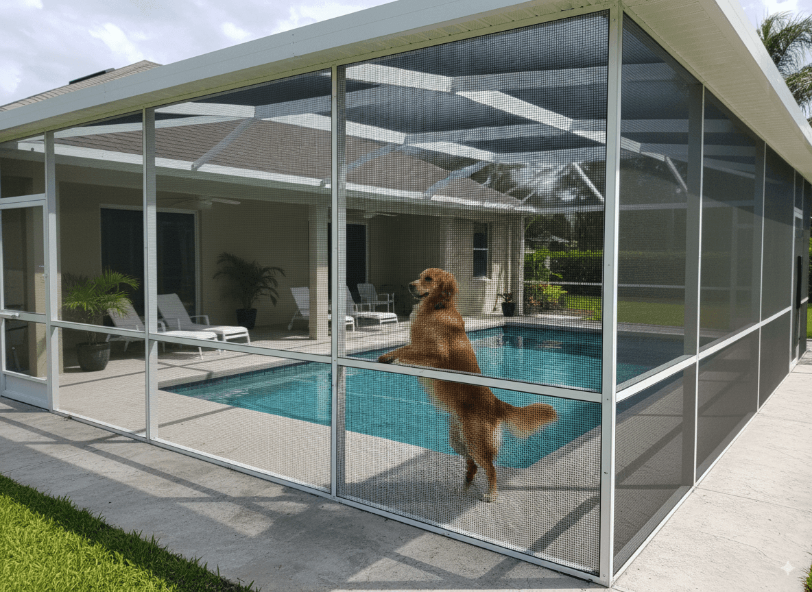 Pet Screen Installation by Elevat3it Screen Repair